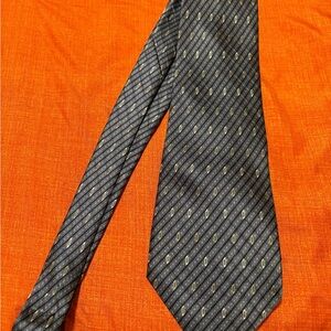 Alfani Blue and Gray Geometric Tie